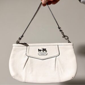 Coach mini bag/wristlet white color vintage